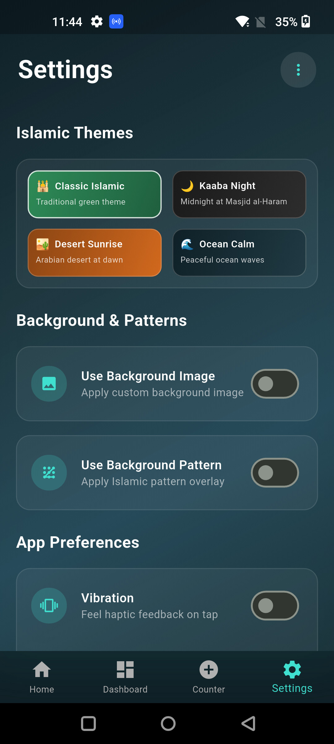 Open the app and start counting instantly — no login required